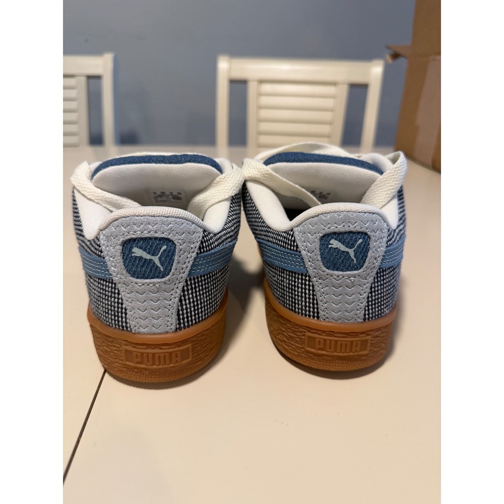Puma Suede XL Blue Gum Sneakers Chunky Low Top Fat Laces Mens 6 - Picture 5 of 6